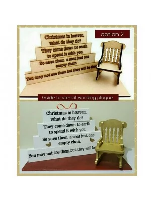 Option 2 for our christmas in heaven blocks with stencil wording